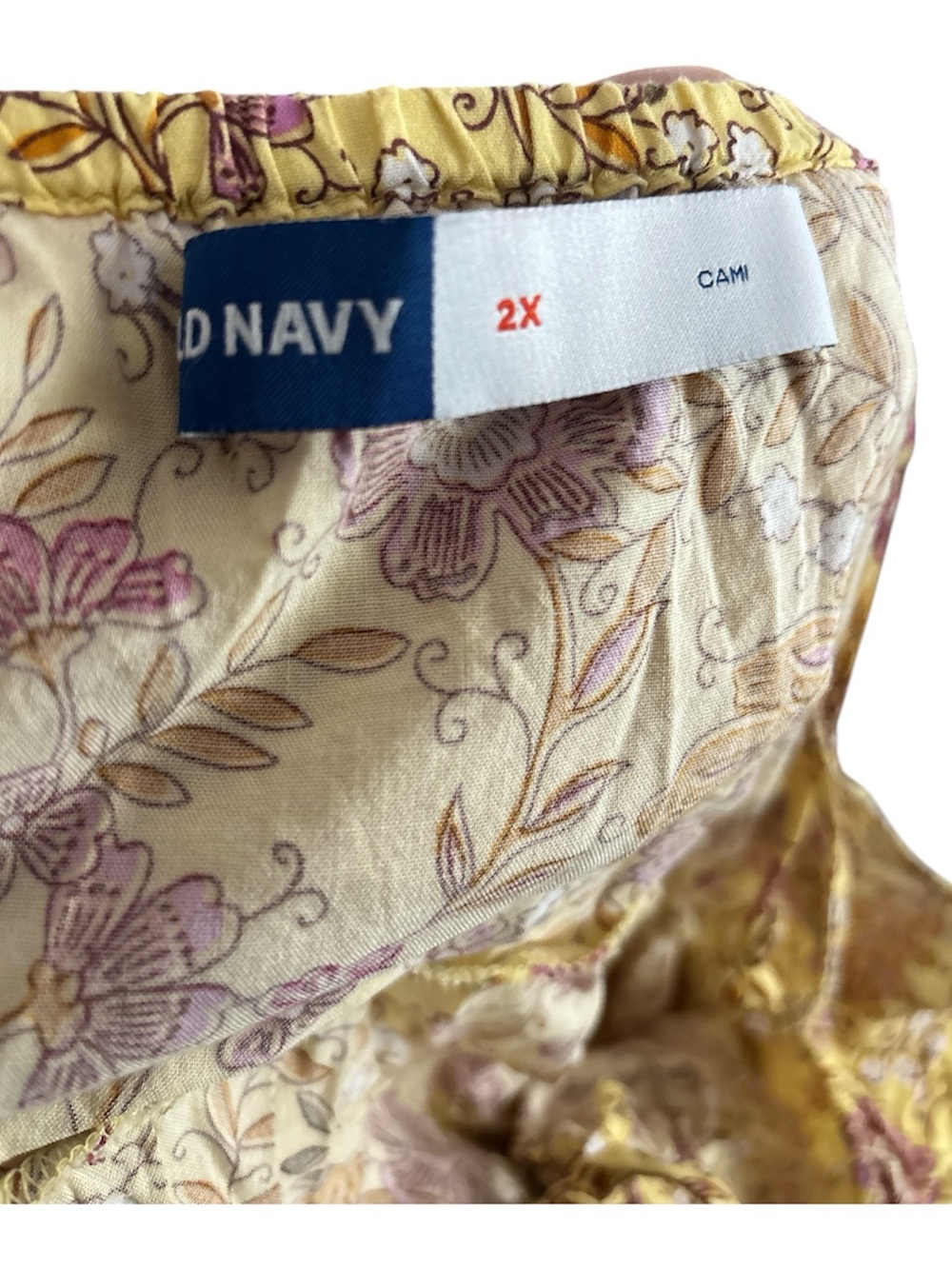 Old Navy Yellow Floral Midi Dress - Picture 5 of 5